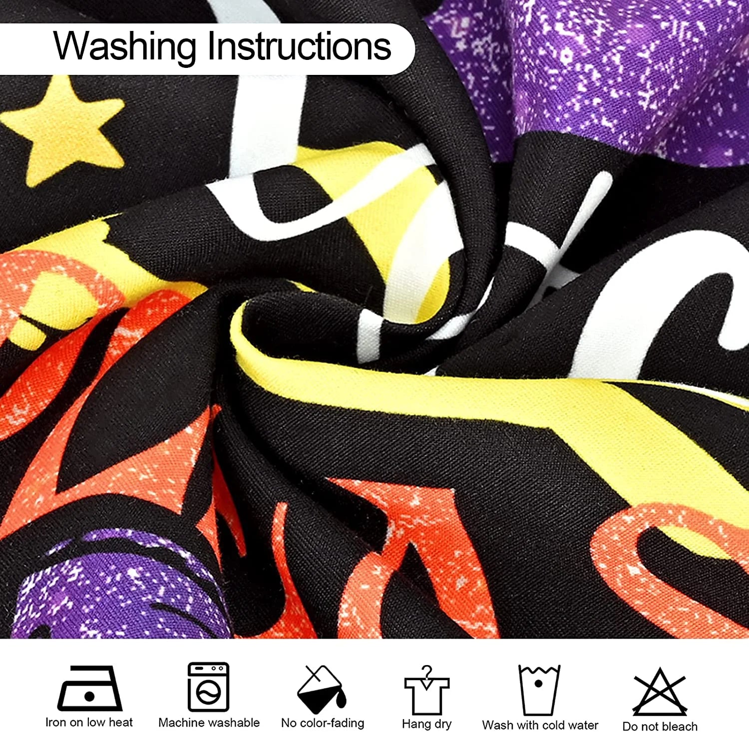 Halloween Pillow Covers 18 X 18 Inch, Trick or Treat Decorative Throw Pillow Covers Set of 4,Black