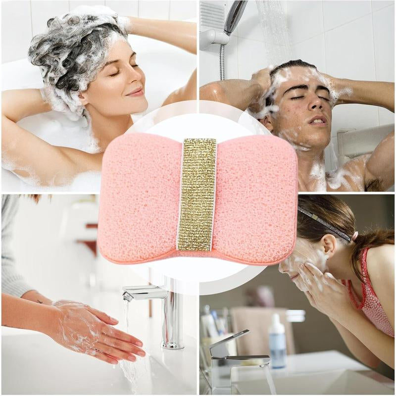 Soap Bags with Exfoliating Shower Sponges — Deep Cleansing Foaming Soap Holder with Hand Strap, Body Scrub for Smooth Skin, Suitable for Men & Women, Perfect for Bath & Shower