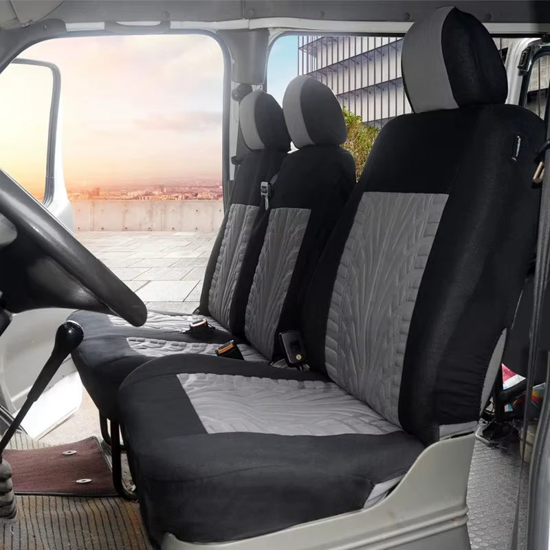 Bus/Van Seat Covers - 9 Seats! High Quality Dirt Resistant Car Seat Protectors Multiple Colors