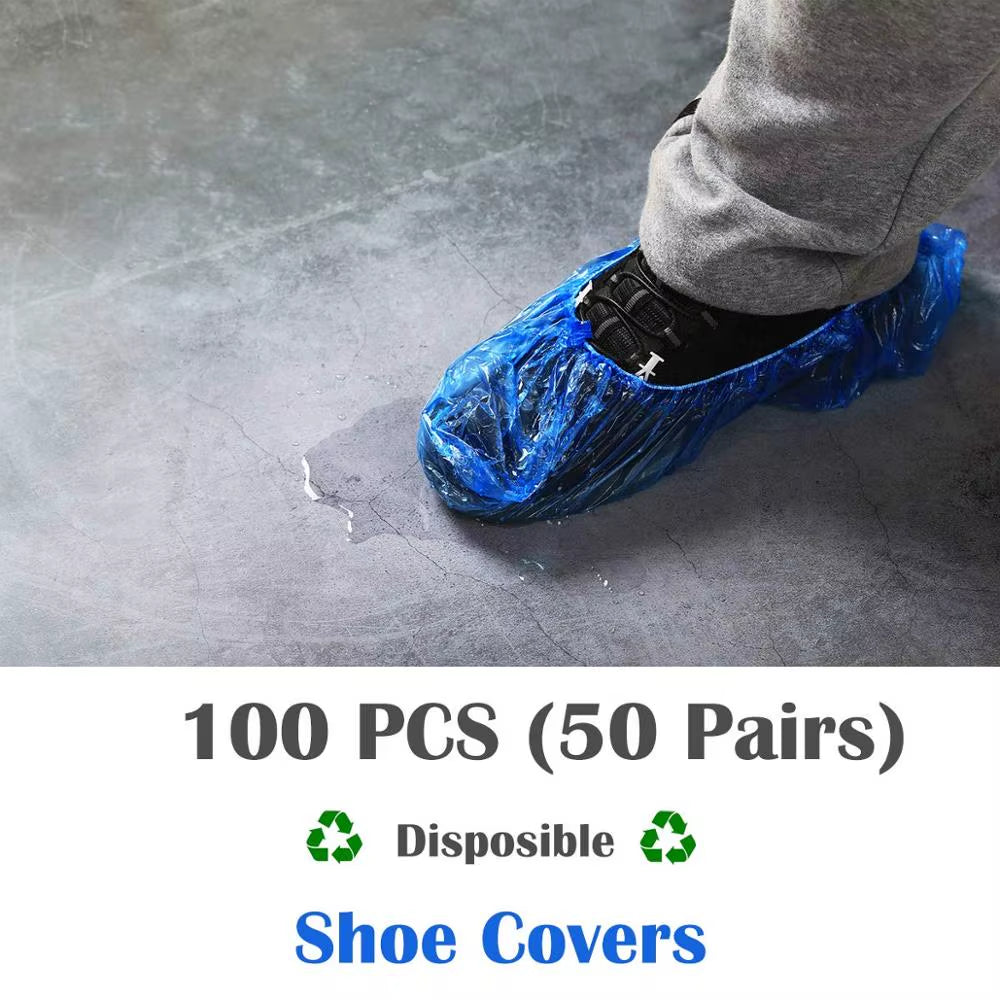 Automatic Hands-Free Shoe Cover Dispenser - Portable Anti-Slip Overshoe Machine for Home and Office
