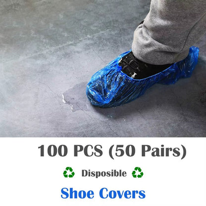 Automatic Hands-Free Shoe Cover Dispenser - Portable Anti-Slip Overshoe Machine for Home and Office