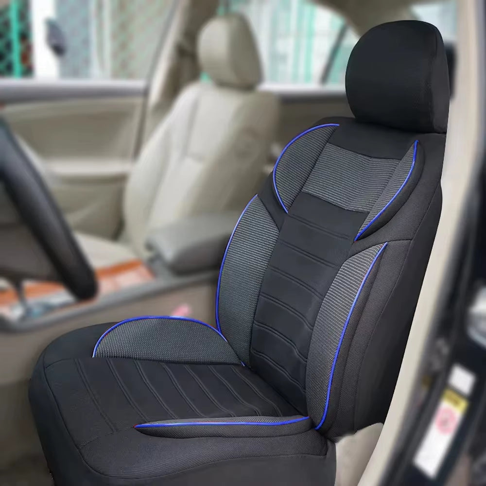Universal 4Mm Car Seat Covers Luxury Sponge Style, Fit for Most Car Suv Truck Sport Design Seat Covers for Car Seat