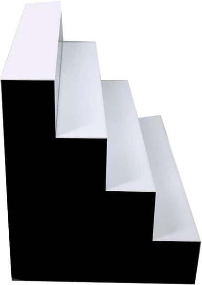 31 Inch 4 Step LED Lighted Liquor Bottle Display Illuminated Liquor Bottle Bar Display Stand LED Display Shelf 4 Tier Home Commercial Bar Drinks Lighting Shelves with Remote Control