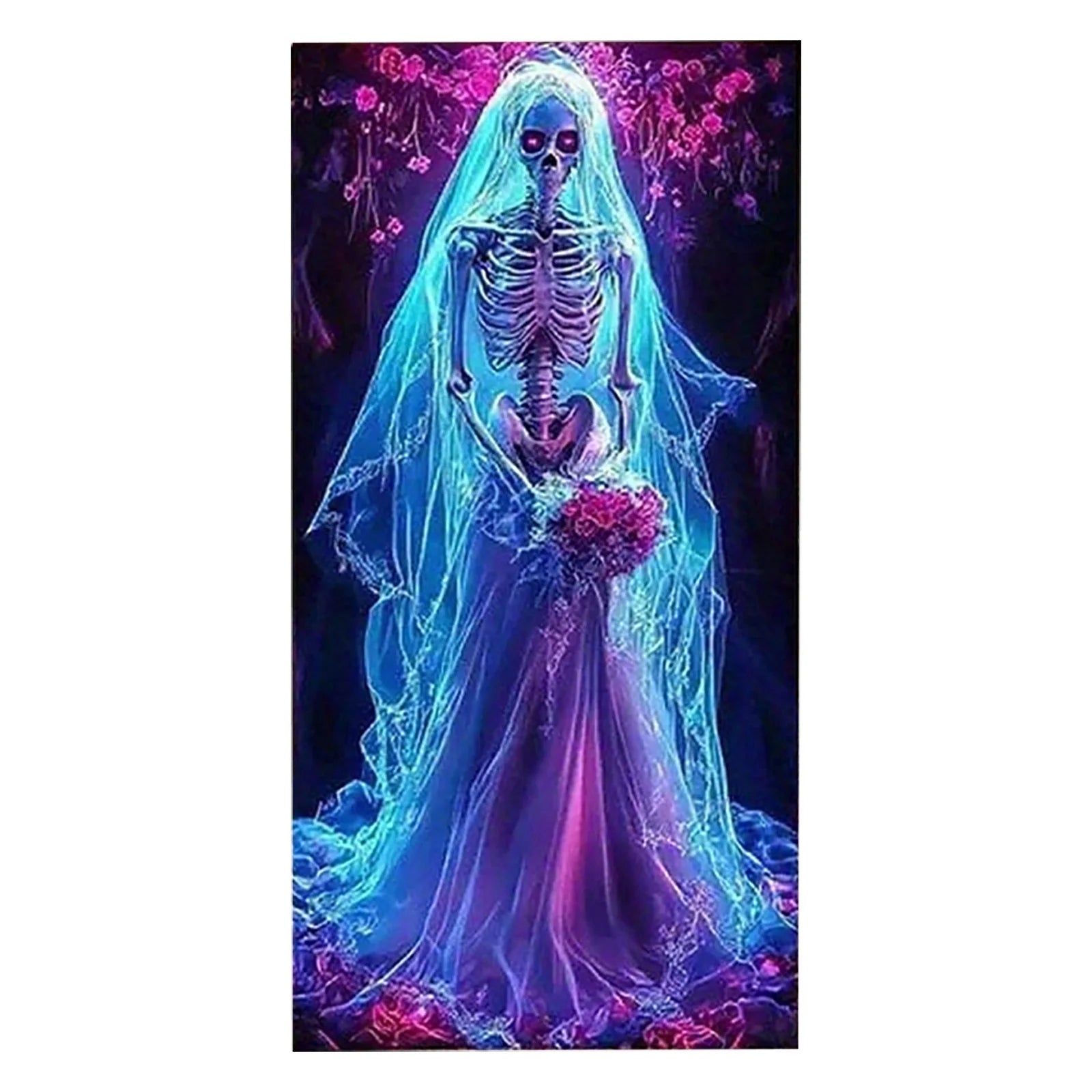 Halloween Door Cover Tapestry - Durable Polyester Fabric Decoration for Party, Classroom, Home (90X180Cm, Easy to Install)