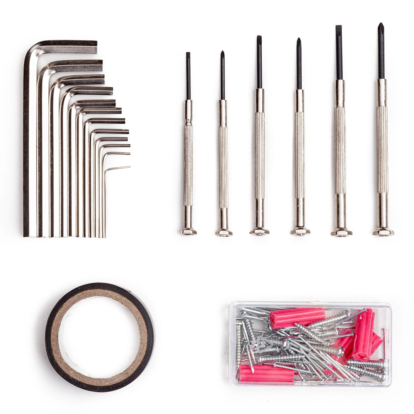 148 Piece PINK Tool Set!  Household Hand Tool Kit with Plastic Toolbox Storage Case Pink