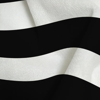 White and Black Stripe Set of 2 16X16 Inch Cotton Polyester Square Throw Pillow Case Decorative Durable Cushion Slipcover Home Decor Sofa Standard Size Accent Pillowcase