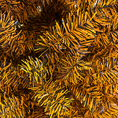 Black and Orange Halloween / Fall Colored Tree 6 Feet Tall