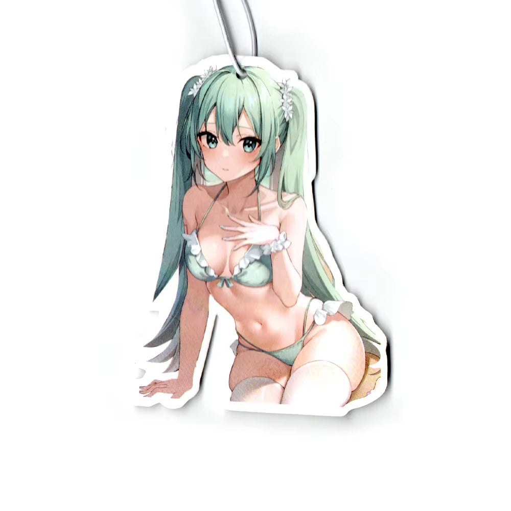 Car Air Freshener Perfume JDM Decoration Rearview Mirror Pendant Hanging Ornament JK Anime Girls Sex Lady for Auto Accessories