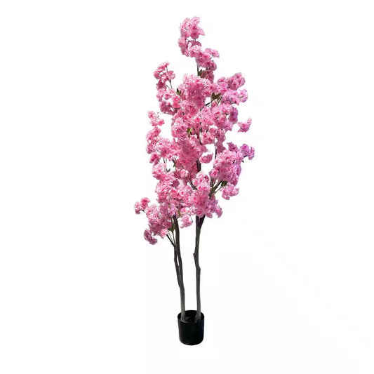 5.9 Ft. Artificial Cherry Blossom Tree, 2-Branch