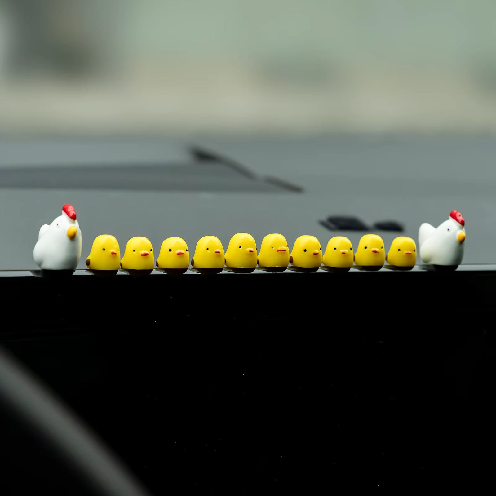 Cute Mini Animal Accessories  Car Dashboard Fun Animal Car Rear View Mirror Decor Interior Ornaments Fairy Garden Home Car Gifts