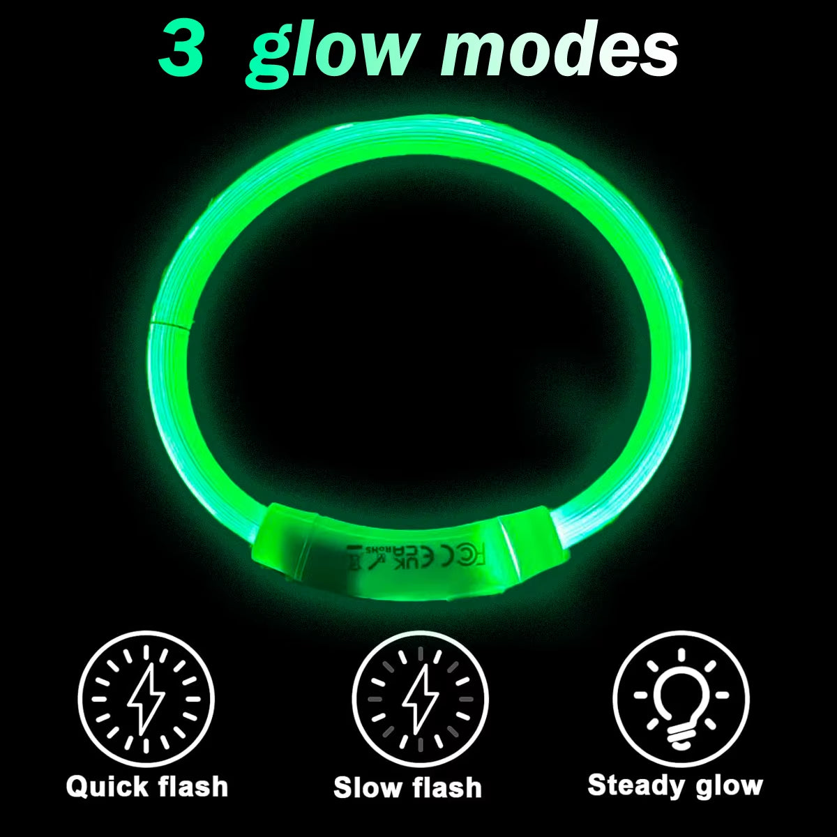 Illuminate Your Pet's Style: USB Rechargeable LED Dog & Cat Collar - Perfect for Christmas Gifts & Festive Fun!