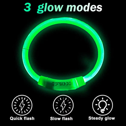 Illuminate Your Pet's Style: USB Rechargeable LED Dog & Cat Collar - Perfect for Christmas Gifts & Festive Fun!