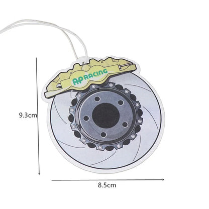 Car Air Freshener Hanging Rearview Mirror Perfume Flavoring Turbo Brake Disc Shock Absorber Solid Paper Diffuser Accessories