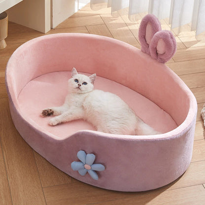 Detachable Pet Bed Pet Bed, Detachable Washable Dog Sleeping Bed, Soft Comfortable Warm Cat Bed, Four Seasons Soft Pet Bed
