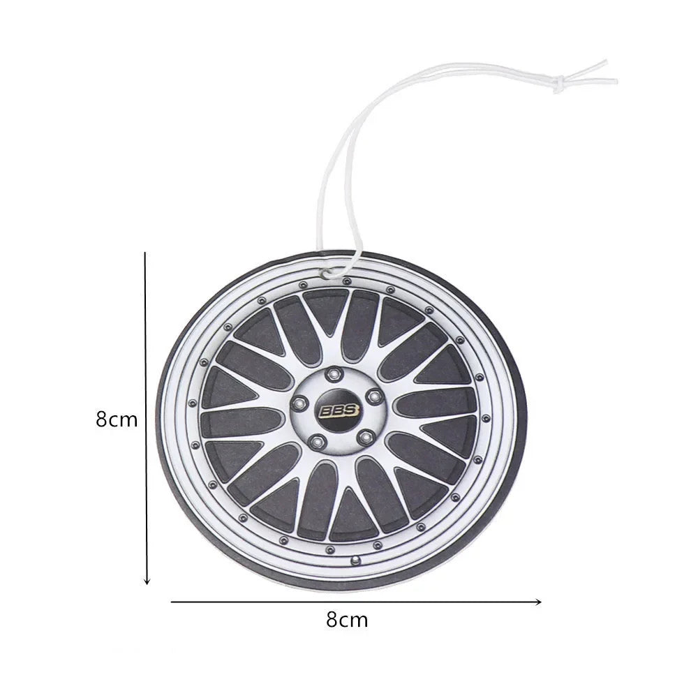 Car Air Freshener Hanging Rearview Mirror Perfume Flavoring Turbo Brake Disc Shock Absorber Solid Paper Diffuser Accessories