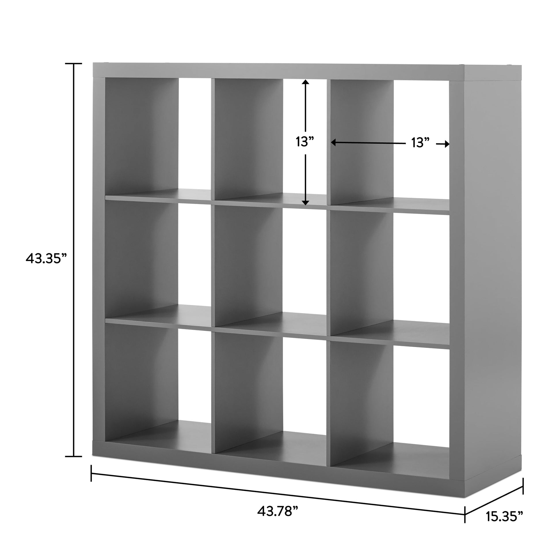 9-Cube Storage Organizer, Gray