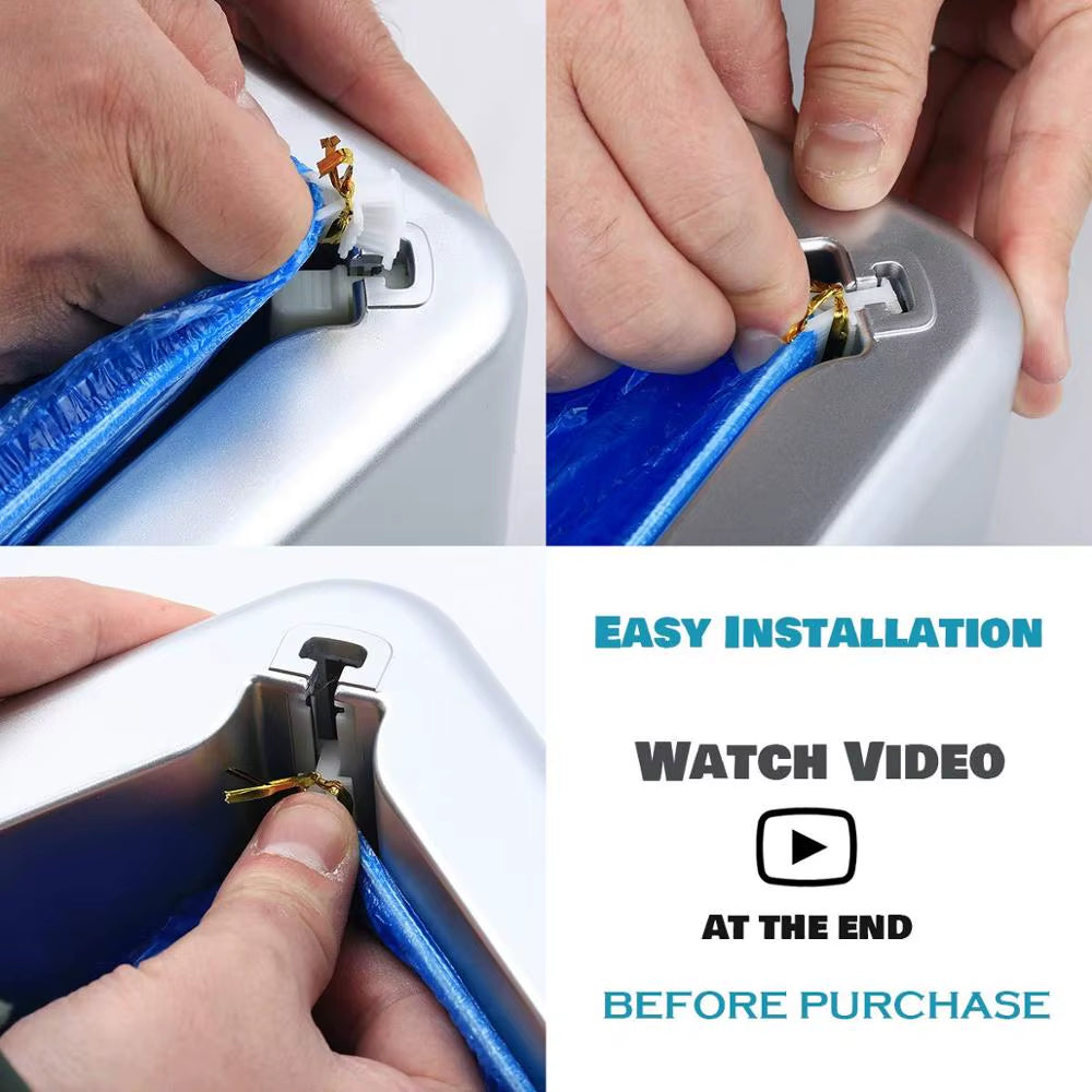 Automatic Hands-Free Shoe Cover Dispenser - Portable Anti-Slip Overshoe Machine for Home and Office