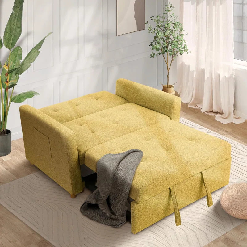 Transform Your Space with the Shortridge 3-in-1 Convertible Linen Sleeper Sofa Bed – Stylish, Functional, and Perfect for Every Occasion!