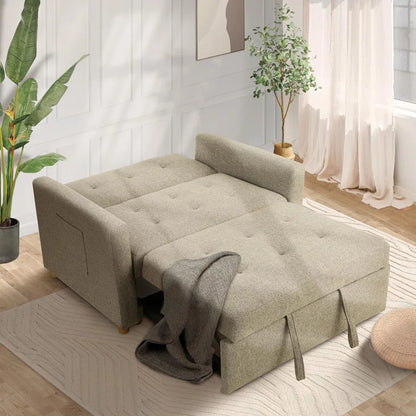 Transform Your Space with the Shortridge 3-in-1 Convertible Linen Sleeper Sofa Bed – Stylish, Functional, and Perfect for Every Occasion!