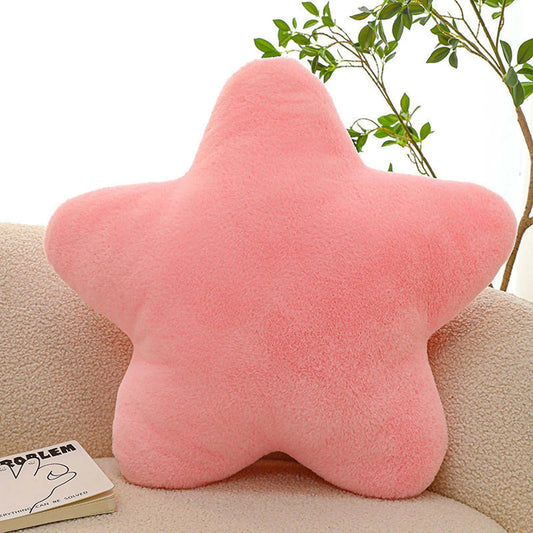 19.7In Star Pillow, Star Cushion, Cute Star Pillow Pink Star Shaped Pillows, Super Soft Star Throw Pillows Fluffy Star Plush Pillow Cushion for Chair Decoration for Adult Child Gift Pink