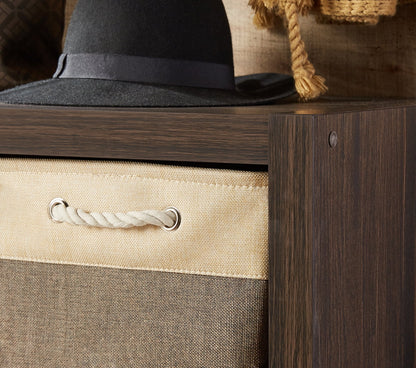 6 Cube Storage Organizer, Tobacco Oak