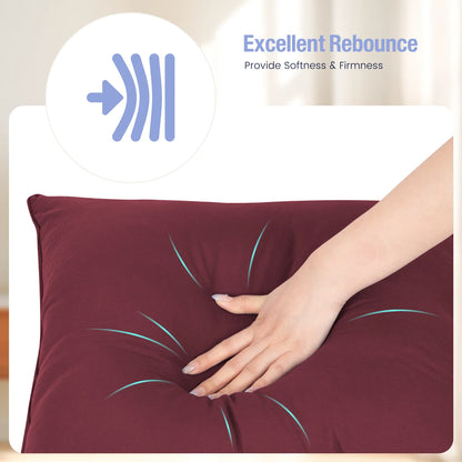 Square Soft Pillow Inserts, Set of 2 18" X 18" Square Pillow Inserts for Decorative Pillow Covers for Bed Couch Living Room & Bedroom, Holiday Decoration