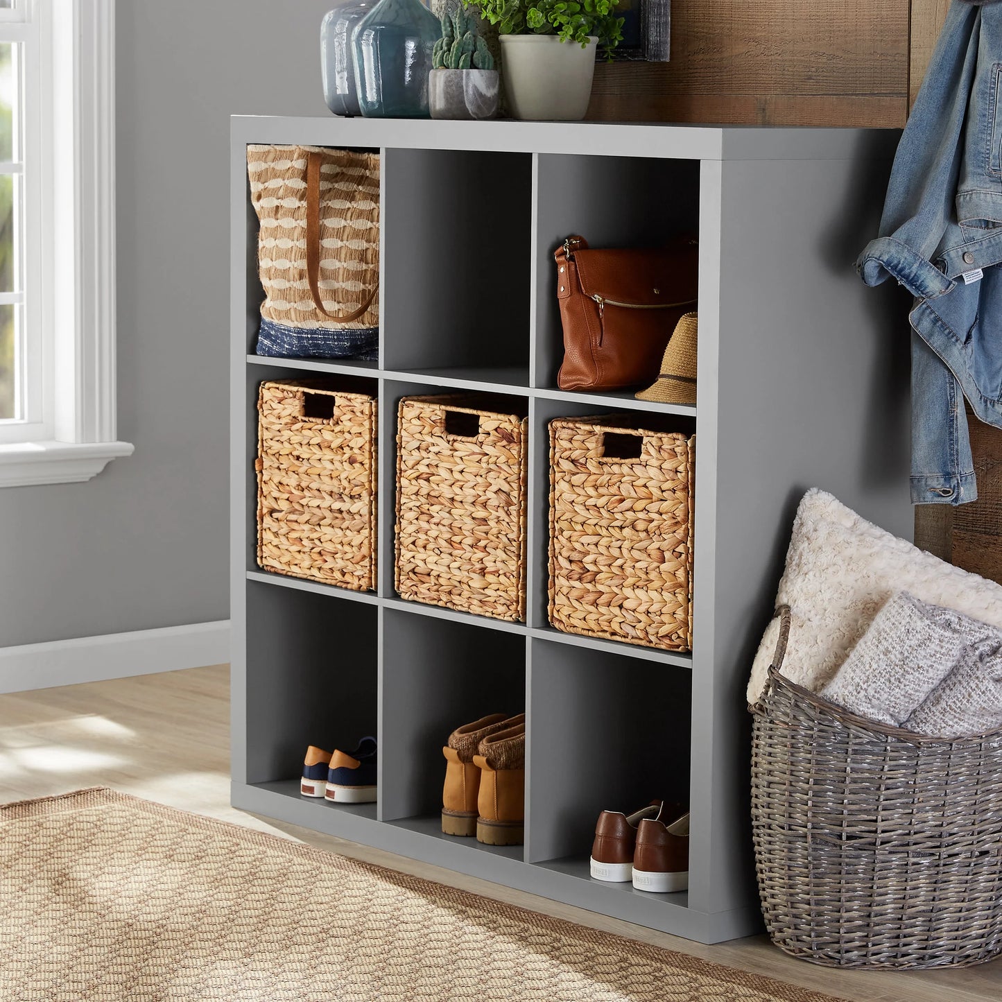 9-Cube Storage Organizer, Gray
