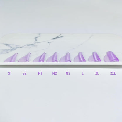Lash Lift Pads, 16Pcs Reusable Soft Eyelash Perm Curler for Lash Lift Kit Self-Adhesive Ancillary Eyelash Curl Glue Free in Contact with Eyelids (Purple)