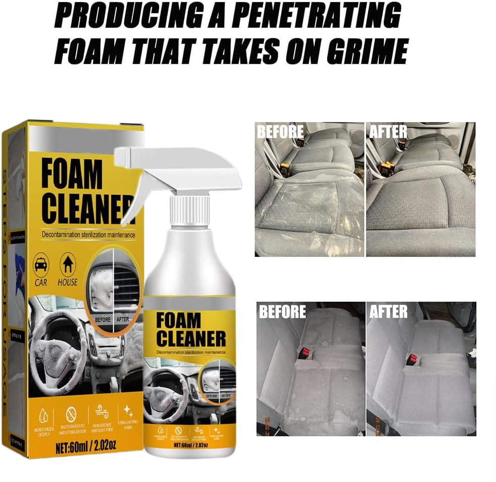 Car Interior Foam Refinisher Cleaner, All around Master Foam Cleaner, Multifunctional Car Foam Cleaner, Foam Cleaner All Purpose, Foam Cleaner for Car (1Pc)