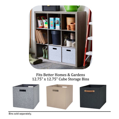 9 Cube Storage Organizer, Rustic Gray