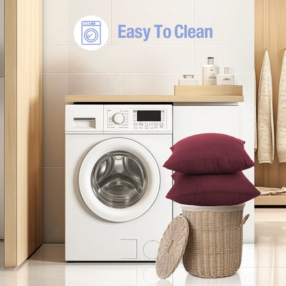 Square Soft Pillow Inserts, Set of 2 18" X 18" Square Pillow Inserts for Decorative Pillow Covers for Bed Couch Living Room & Bedroom, Holiday Decoration