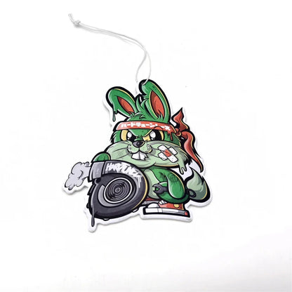 New JDM Style Racing Performance Car Rearview Mirror Pendant Air Freshener Solid Paper Decoration Car Decoration Anime Decor