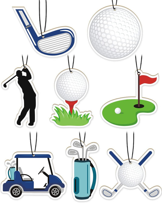 Golf Car Air Fresheners Hanging Accessories Slice Scented Perfume Air Freshener Interior Room Decor for Golf Lover Pendant Golf Gifts for Men