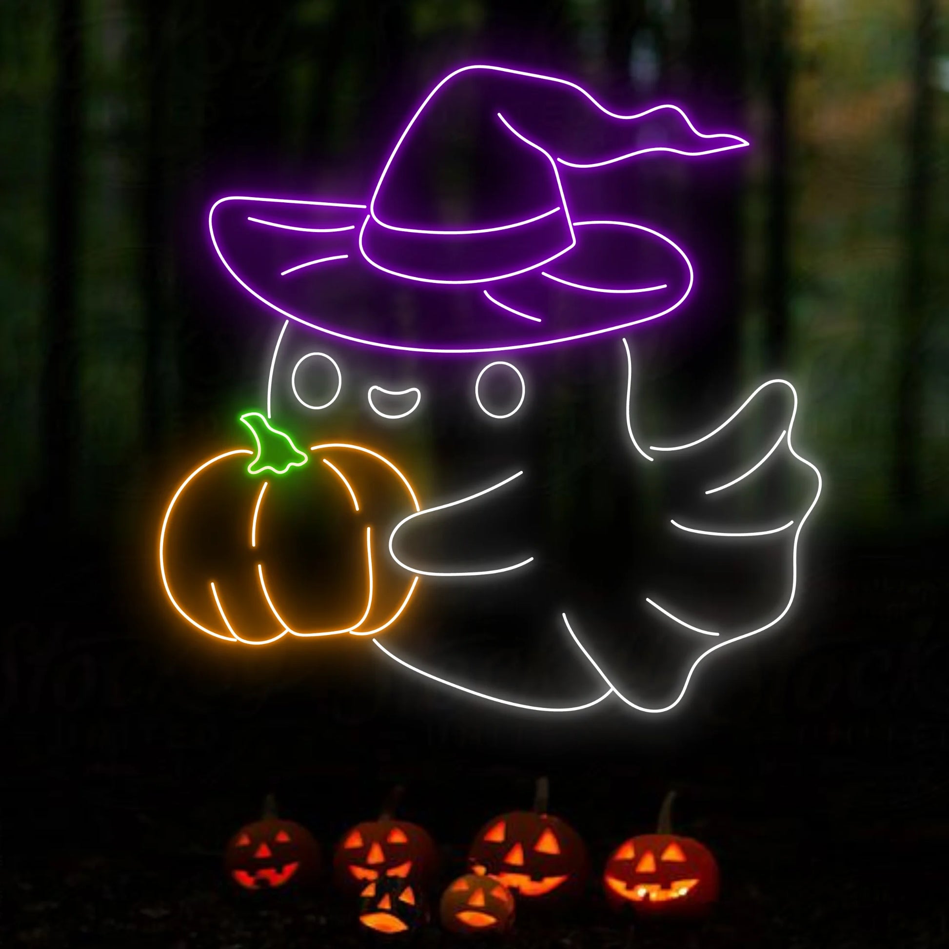Ghost Halloween Led Signs, Halloween Neon Lights Decor