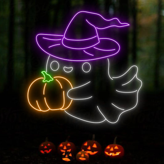 Ghost Halloween Led Signs, Halloween Neon Lights Decor