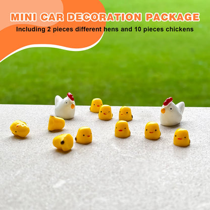 Cute Mini Animal Accessories  Car Dashboard Fun Animal Car Rear View Mirror Decor Interior Ornaments Fairy Garden Home Car Gifts