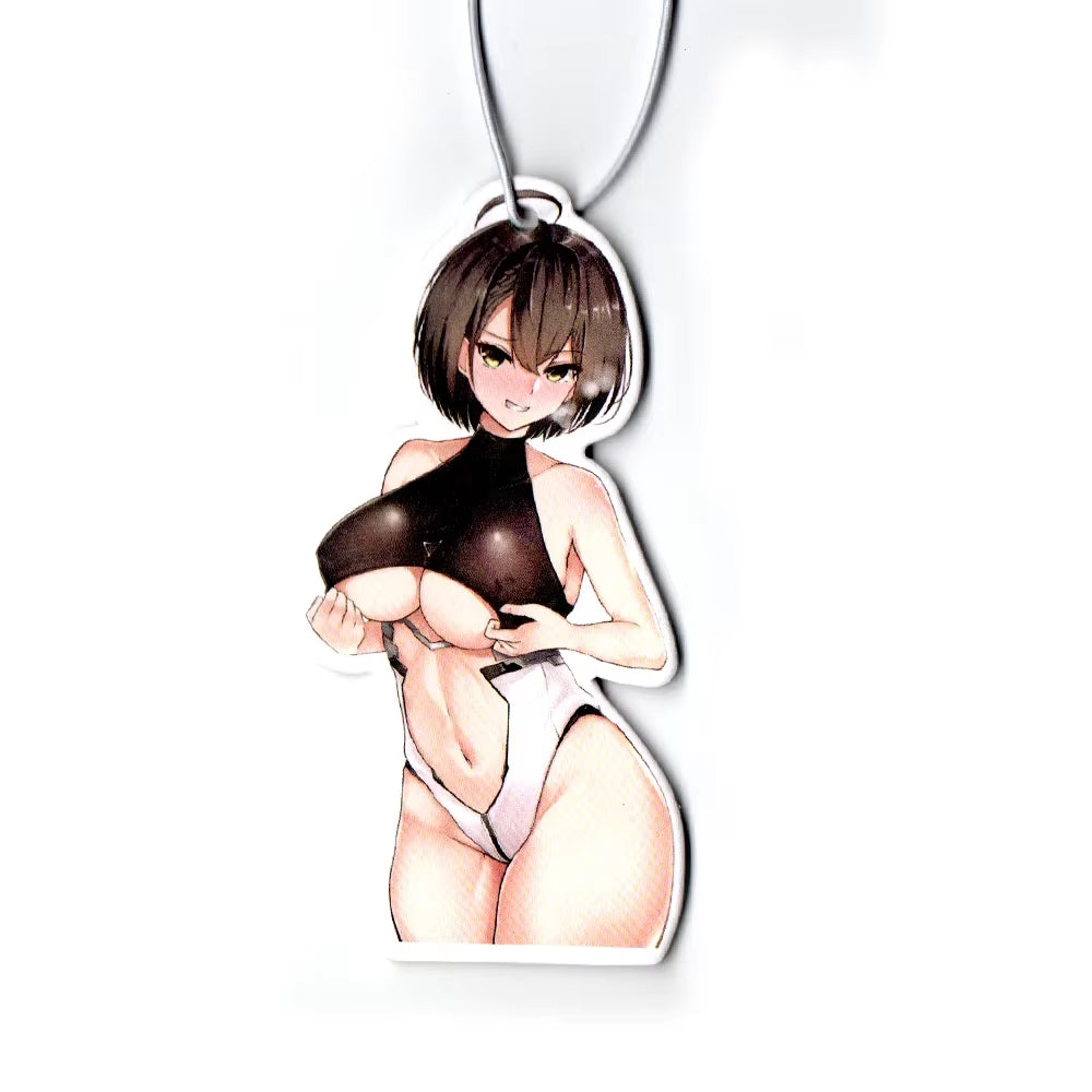Car Air Freshener Perfume JDM Decoration Rearview Mirror Pendant Hanging Ornament JK Anime Girls Sex Lady for Auto Accessories