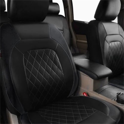 Car Seat Cover PU Leather Full Set Full Surrounded Seat Protector Cover Universal Waterproof Seat Cover Auto Interior