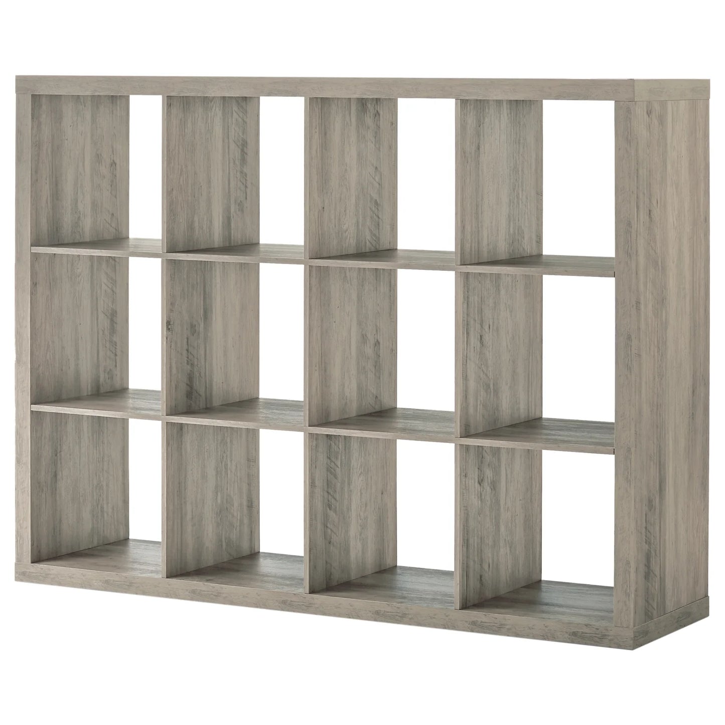 12 Cube Storage Organizer, Rustic Gray