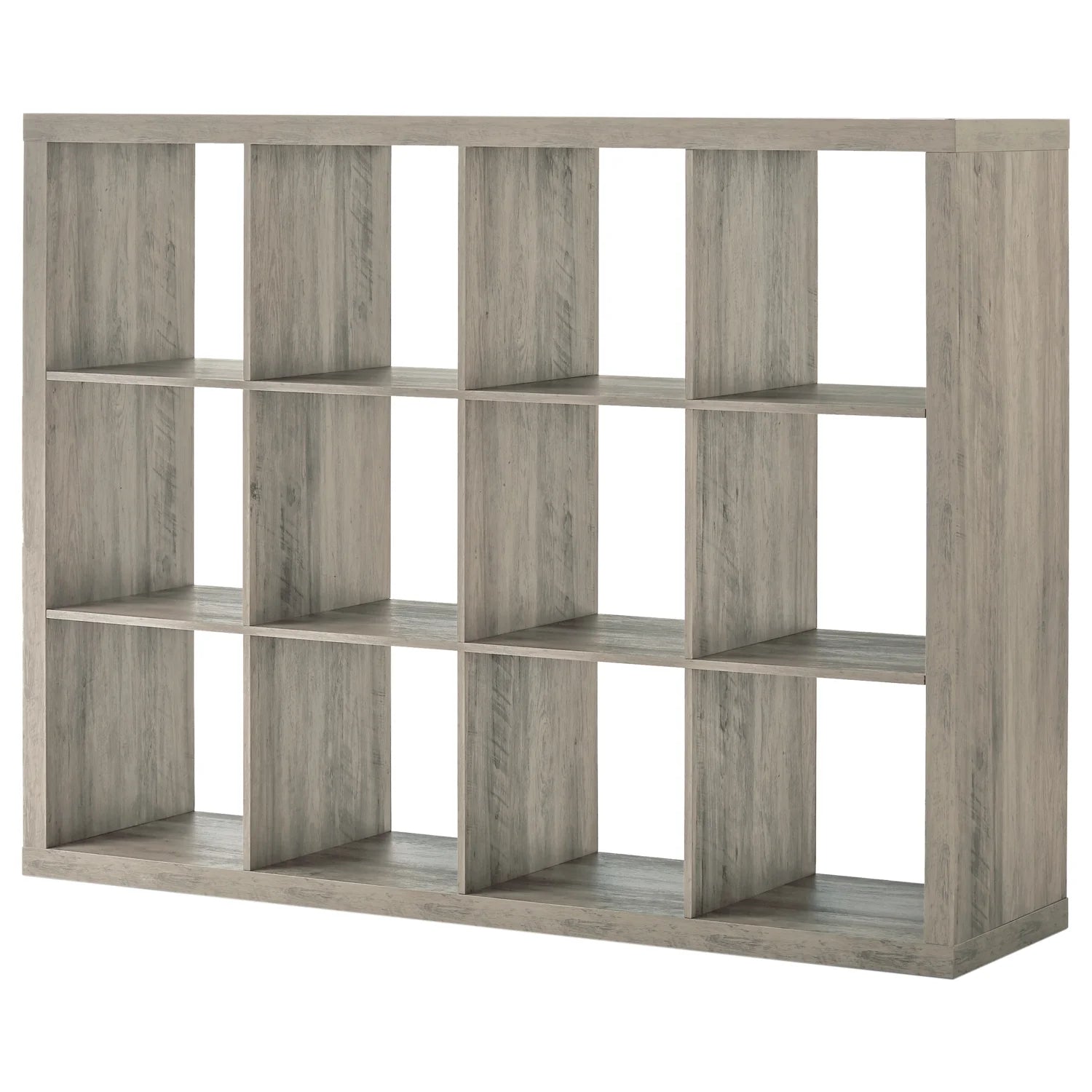 12 Cube Storage Organizer, Rustic Gray