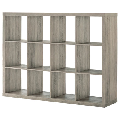12 Cube Storage Organizer, Rustic Gray