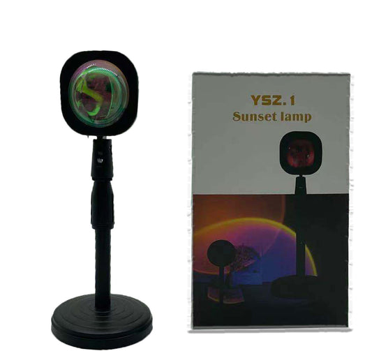 Rechargeable Rainbow Sunset Projection Lamp - Create a Magical Atmosphere in Any Room!