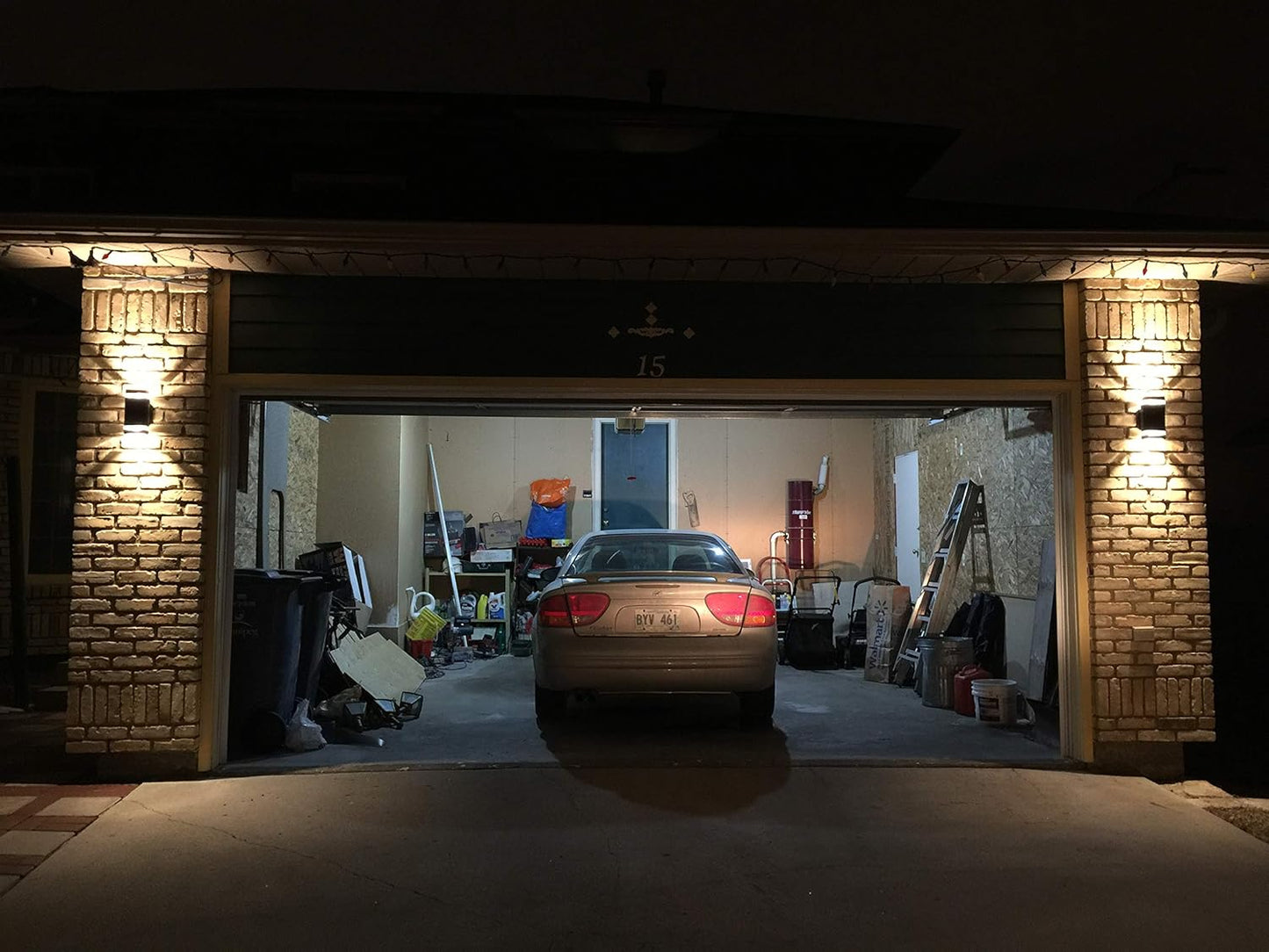 2 Pack LED Square up & down Lights Indoor/Outdoor Wall Light, Body in Aluminum Waterproof Indoor/Outdoor Wall Lamps 3000K 5W with Certificate ETL