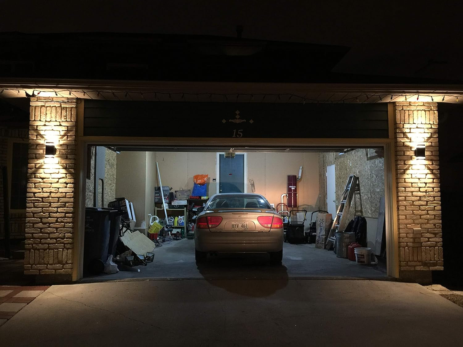 2 Pack LED Square up & down Lights Indoor/Outdoor Wall Light, Body in Aluminum Waterproof Indoor/Outdoor Wall Lamps 3000K 5W with Certificate ETL