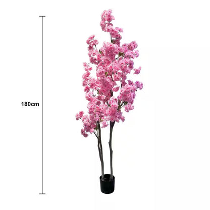 5.9 Ft. Artificial Cherry Blossom Tree, 2-Branch