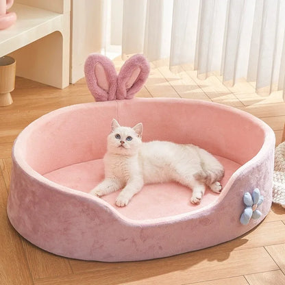 Detachable Pet Bed Pet Bed, Detachable Washable Dog Sleeping Bed, Soft Comfortable Warm Cat Bed, Four Seasons Soft Pet Bed