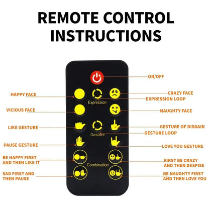 Emoji Face - Middle Finger Light Gesture LED Light Hand LED Car Finger up Back Window Funny Sticker Car LED Hand for Car