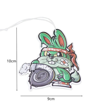Car Air Freshener Hanging Rearview Mirror Perfume Flavoring Turbo Brake Disc Shock Absorber Solid Paper Diffuser Accessories