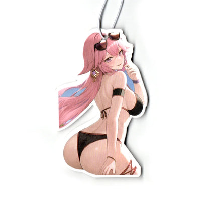 Car Air Freshener Perfume JDM Decoration Rearview Mirror Pendant Hanging Ornament JK Anime Girls Sex Lady for Auto Accessories