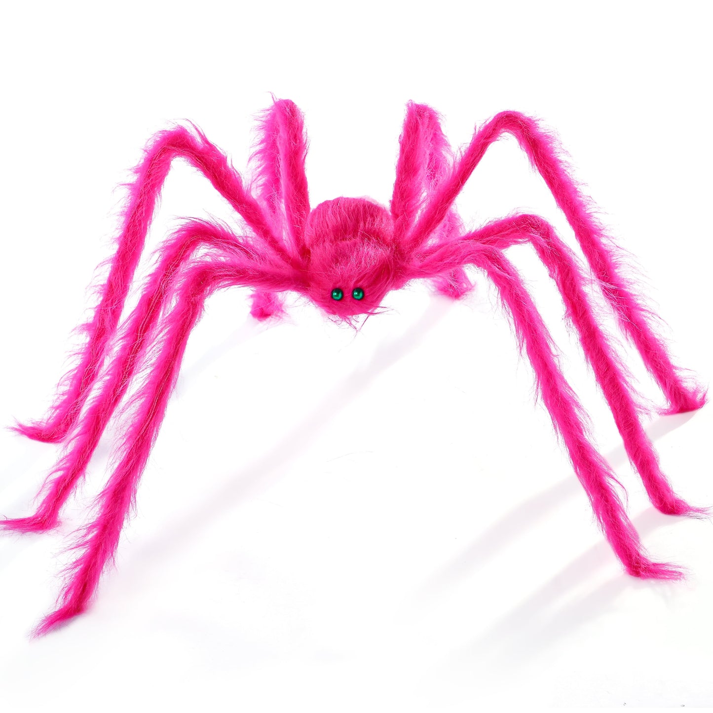5 Ft Giant Neon Pink Spider Halloween Decorations, Scary Spider Halloween indoor/Outdoor Party Decorations Props Halloween Yard Decorations, 